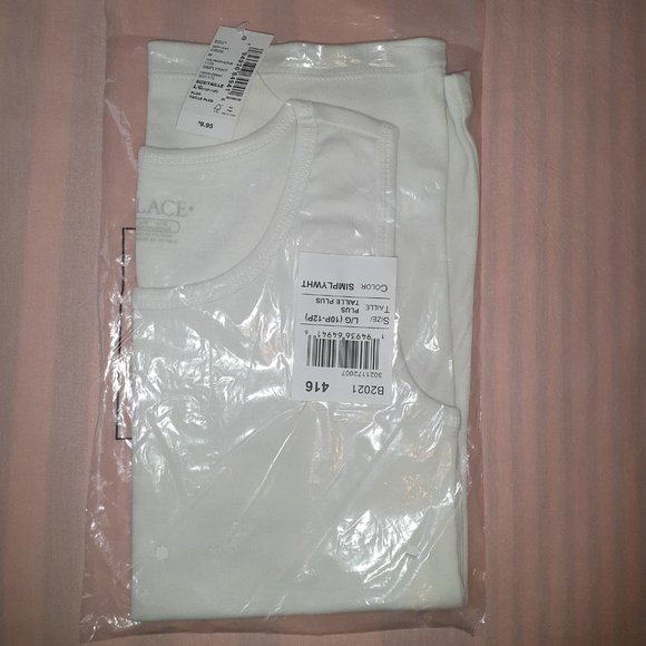 BRAND NEW WITH TAG – TANK TOP 100% COTTON – GIRL SIZE 10-12 - Picture 4 of 4
